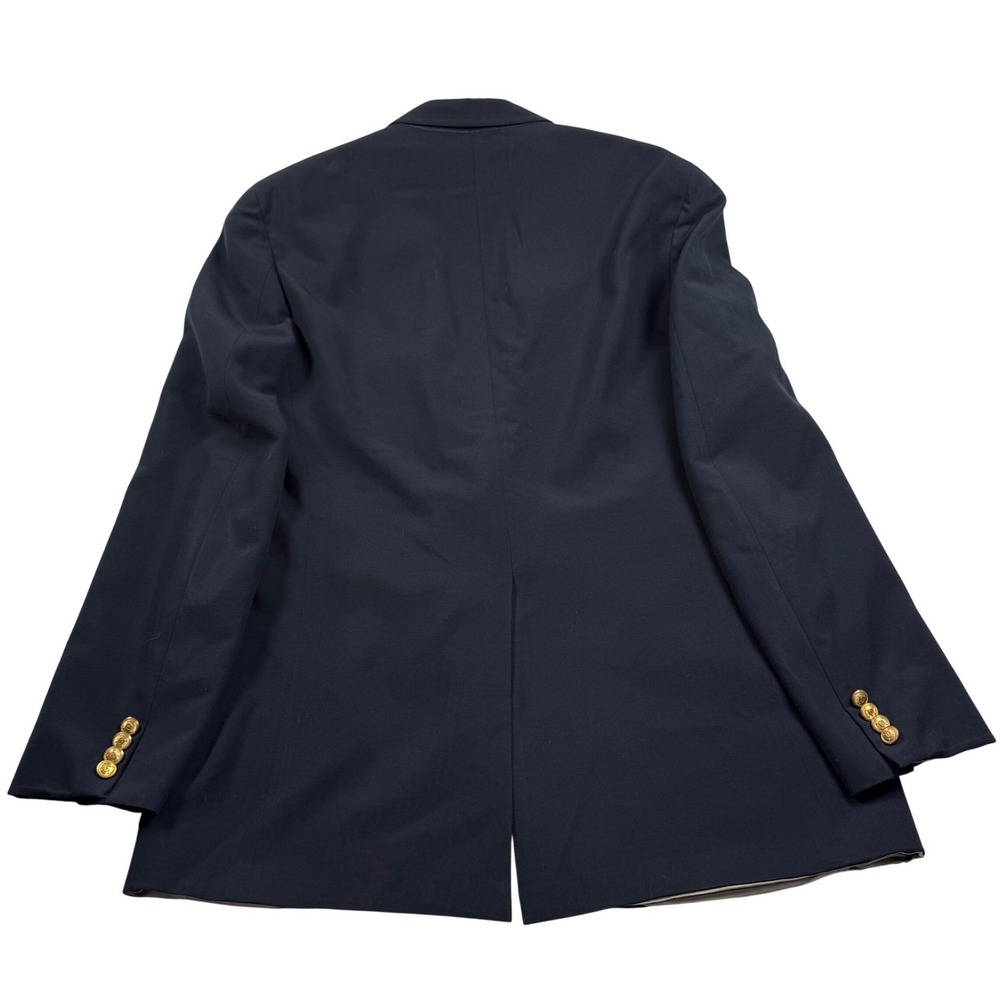 Polo University Club Ralph Lauren Blazer Mens Navy Blue Gold Button USA See Note - Picture 14 of 15